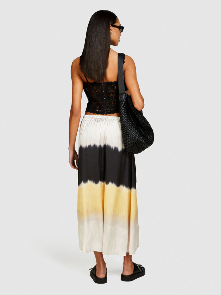 Printed maxi skirt - women's long skirts - Multi-color | Sisley image number 3